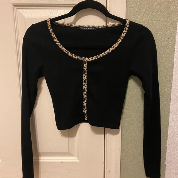 Brandy Melville Cropped Cardigan W 